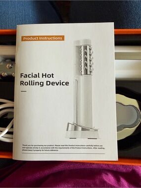 Skin Facial Hot Rolling Device - White